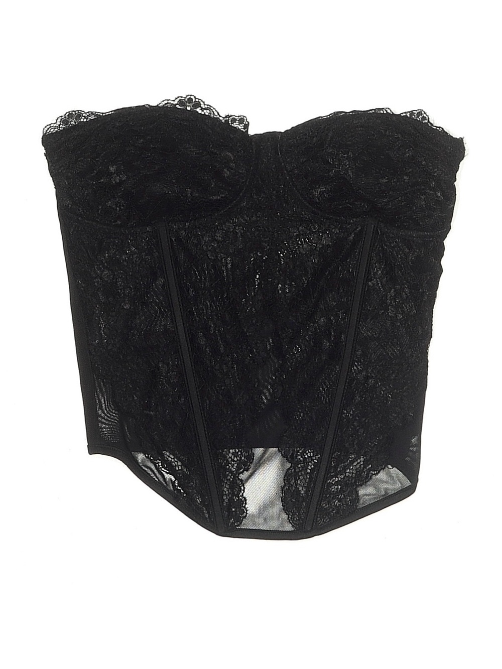 I.AM.GIA Black Lace Bustier Corset Top